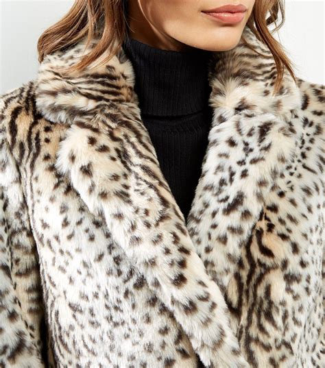 women's leopard print fur coat